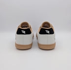 RYVYN ARC minimalist footwear in Off White Black heel view