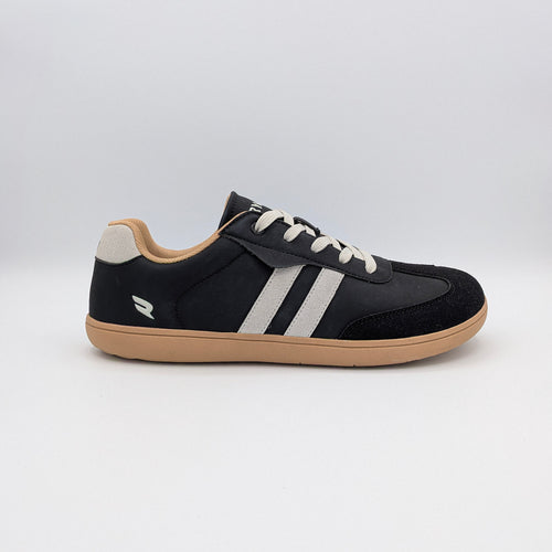 RYVYN INK minimalist footwear in Black Off White side view