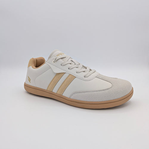 RYVYN SOL minimalist footwear in Off White Beige angled view